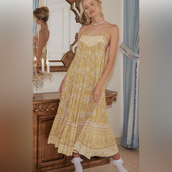 Spell Dresses & Skirts - Spell Mossy Strappy Midi Dress in Lemonade 🍋 XS